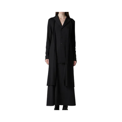 Washable Wool Fabric Combi Long Jacket