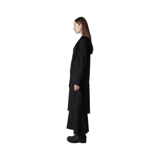 Washable Wool Fabric Combi Long Jacket