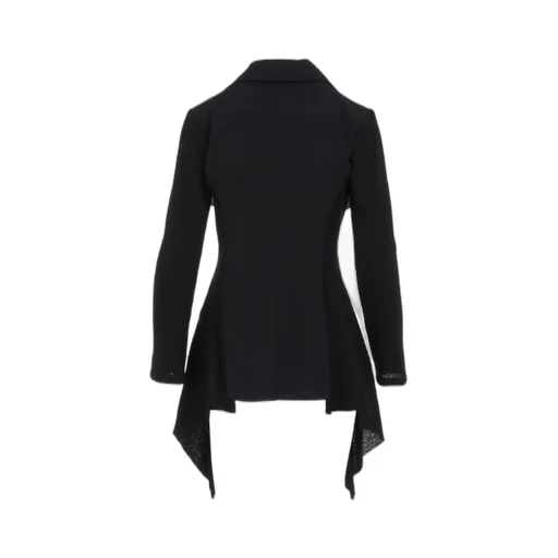 Wool Gabardine Combination Jacket