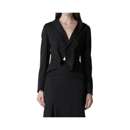 Gabardine Tuck D Short Jacket