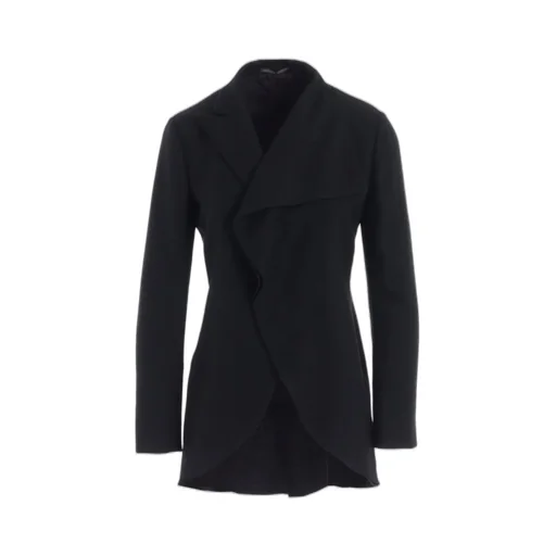 W/Saxony Asm Rounded Hem Jacket