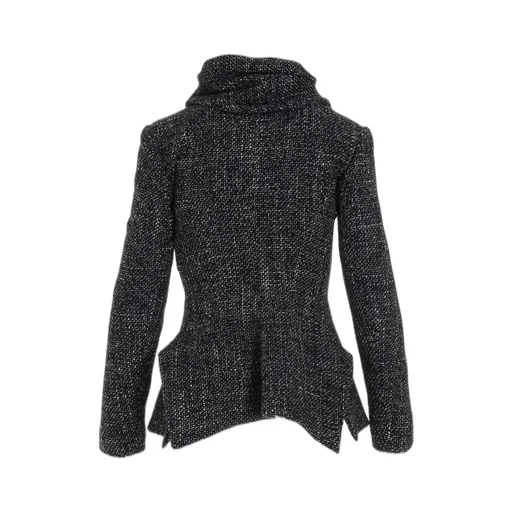 Handmade Tweed Stole Detail Jacket