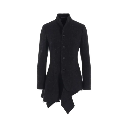 Tweed Cloth R Long Stand C Jacket