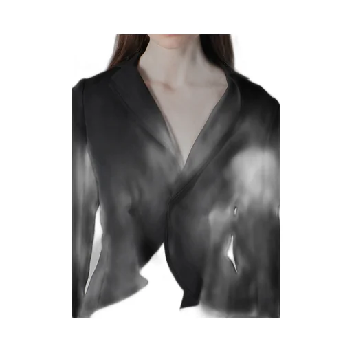 Gabardine Tuck D Short Jacket