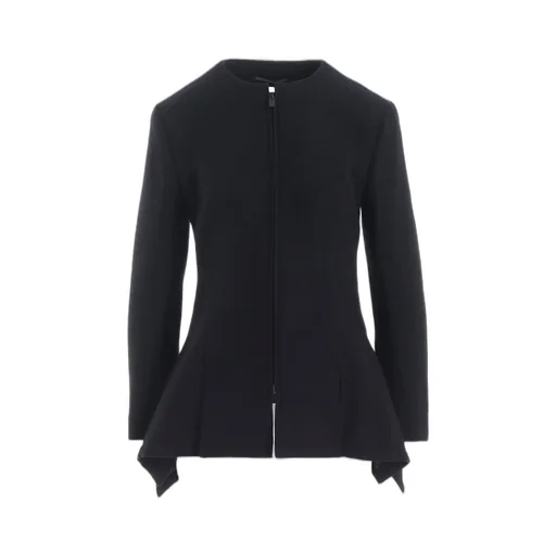 Wool Viyella F Zip Slim Jacket