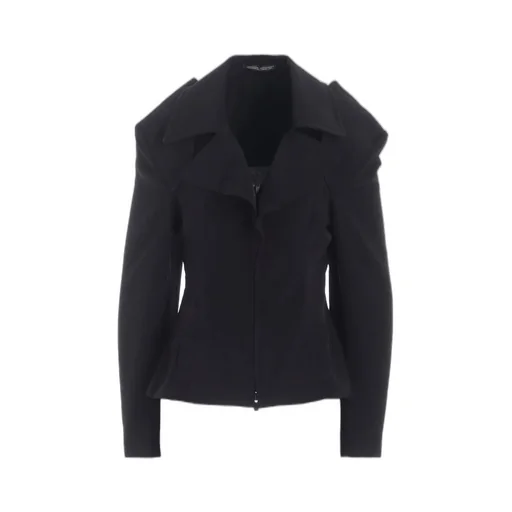 Ta/Pe Crepe De Chine O Shoulder Jacket