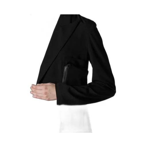Ta/Pe Crepe De Chine Zip Detail Jacket