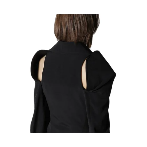 Ta/Pe Crepe De Chine O Shoulder Jacket