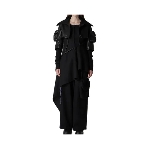 Horse Suede Ribbed Slv Short Jacket