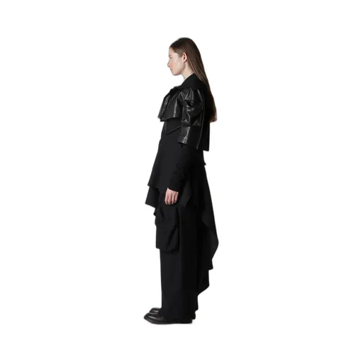 Horse Suede Ribbed Slv Short Jacket