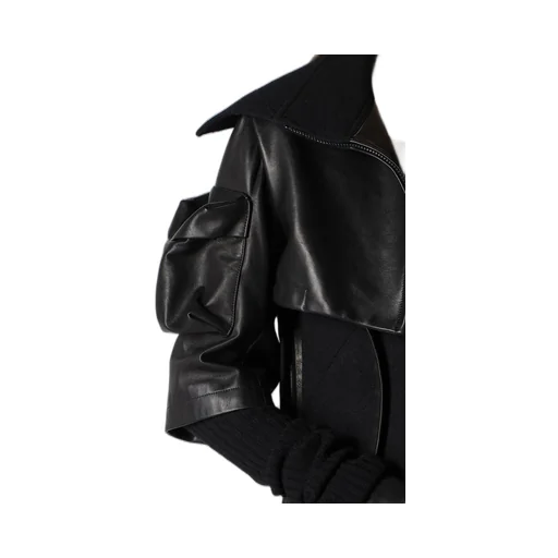 Horse Suede Ribbed Slv Short Jacket