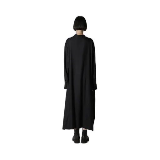 Viscose Twill Side Slit Shirt Dress