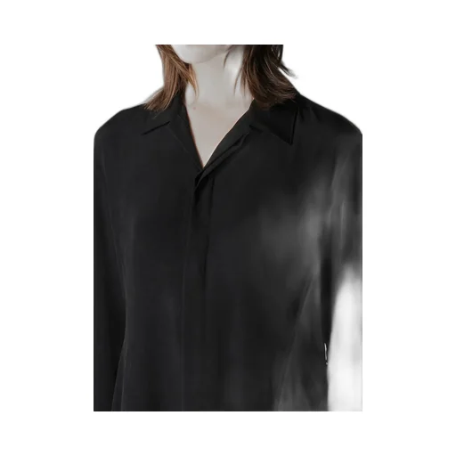 Ta/Pe Crepe De Chine O Collar Shirt Dress