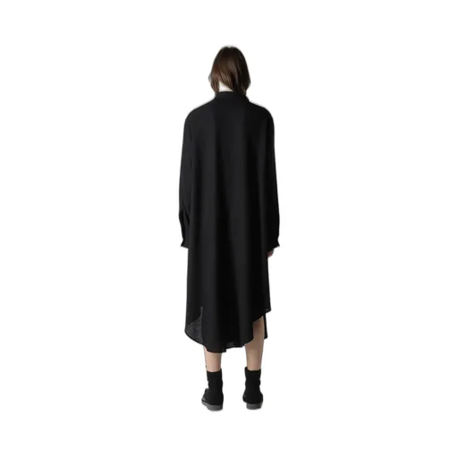 Soft Wool A Embroidery Box Pocket Dress