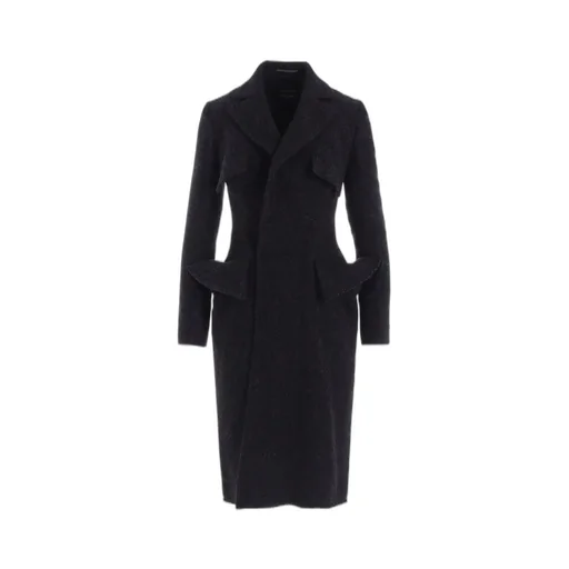 Tweed Cloth Flap Detail Slim Dress