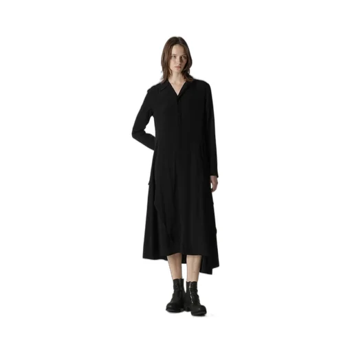 Ta/Pe Crepe De Chine O Collar Shirt Dress