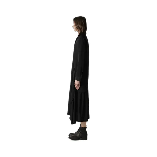 Ta/Pe Crepe De Chine O Collar Shirt Dress