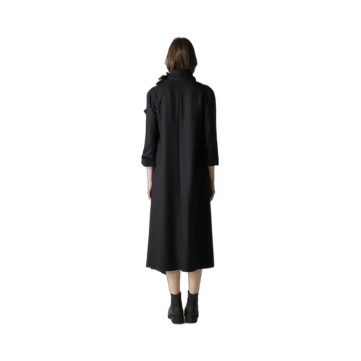 W/Saxony Draped Neck Dress