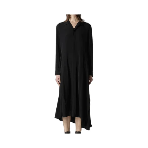 Ta/Pe Crepe De Chine O Collar Shirt Dress