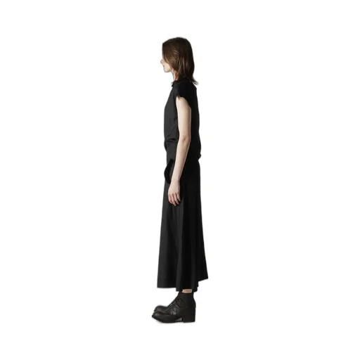 Viscose Twill R Draped Long Dress
