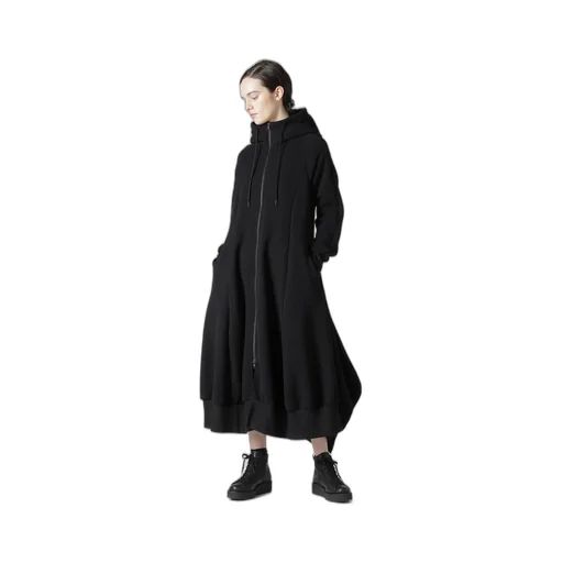 Liy/C Brushed French Terry Hooded Track Dress