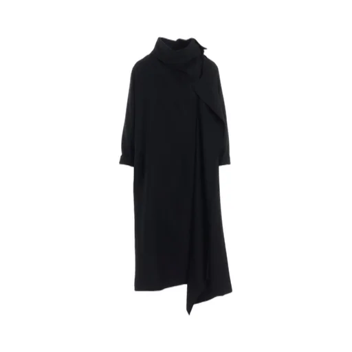 W/Saxony Draped Neck Dress