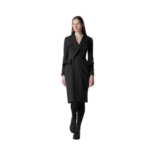 Tweed Cloth Flap Detail Slim Dress
