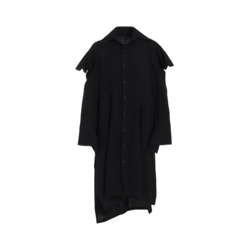 Wool Viyella Puffed Sleeves Shirt Dress