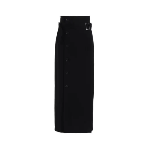 Viscose Twill High Waist Skirt