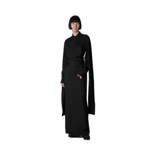 Viscose Twill High Waist Skirt