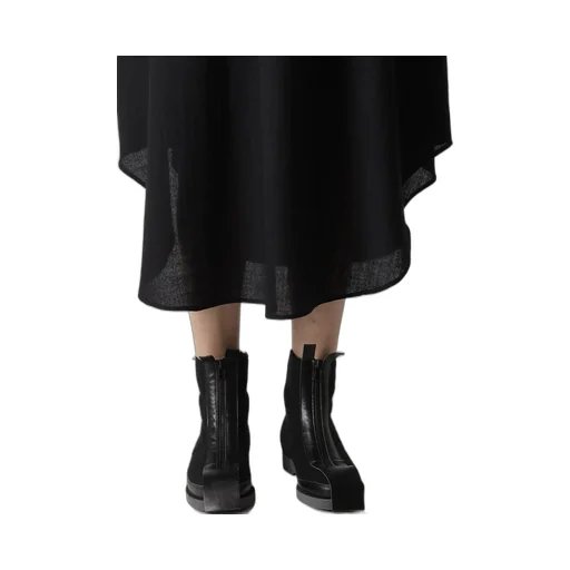 Soft Wool A Embroidery Box Pocket Dress