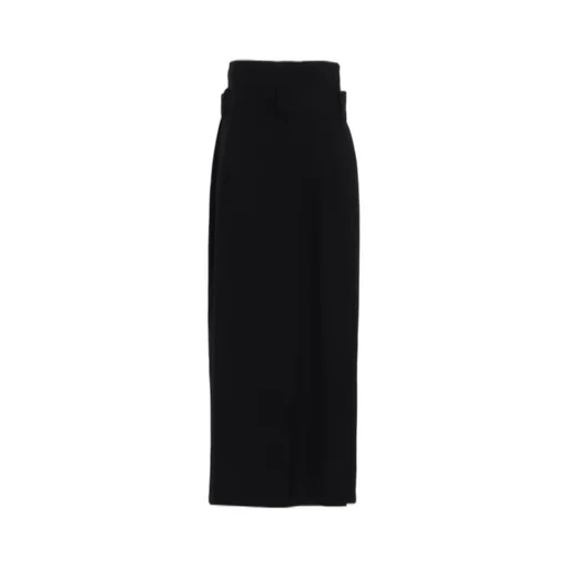 Viscose Twill High Waist Skirt