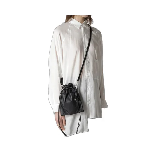 Garment Leather Drawstring Pouch S