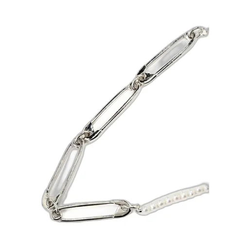 Pearl/Brass B Pearl Pin Choker