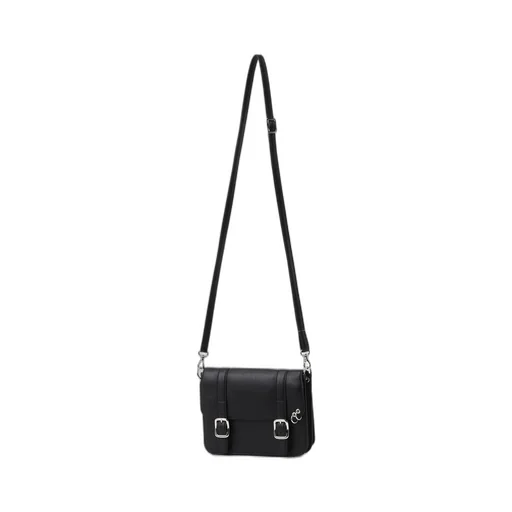 Shrinked Leather Flap Mini Shoulder Bag