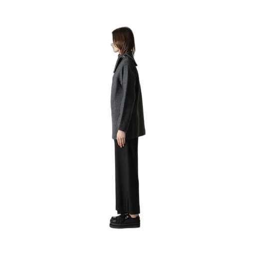 5G3P Plain Stitch 1X1 Rib Big High Neck Po