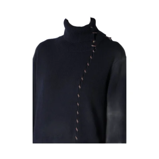 7G1P Plain Stitch+Leather String String High Neck Po