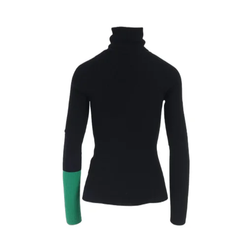 Rib Color Combi High Neck Po