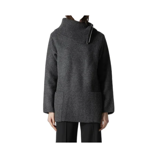 5G3P Plain Stitch 1X1 Rib Big High Neck Po