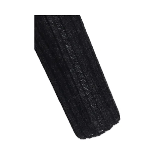 Rib Diagonal Round Neck Po