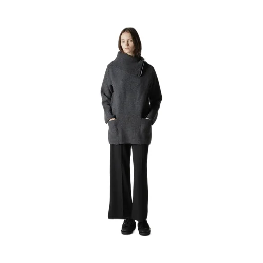 5G3P Plain Stitch 1X1 Rib Big High Neck Po