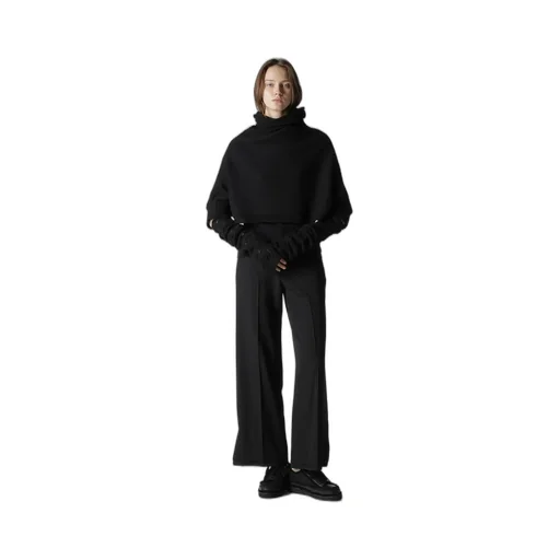 7G Plain Stitch Links Cropped Hn Po W/Arm Warmers