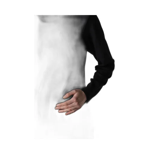 Plain Stitch+Rib Draped High Neck Po