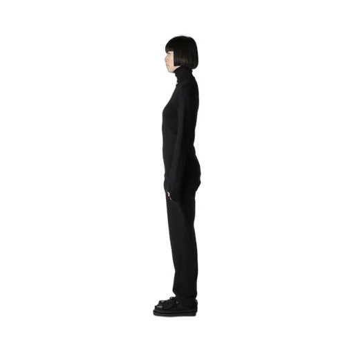 12G Rib Jagged Hem High Neck Po