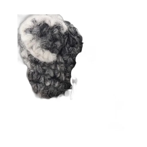 Combination Knit Knitted Key Charm With Chain