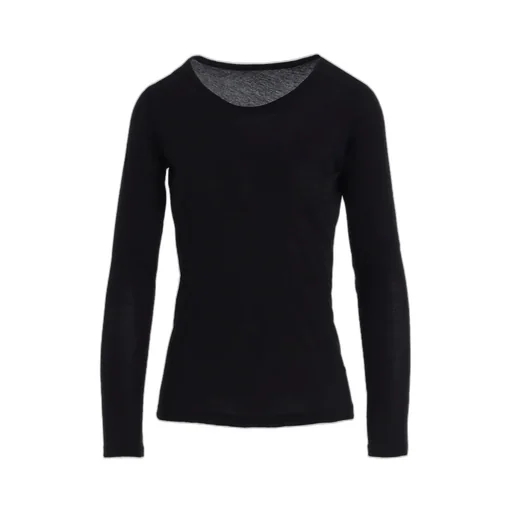 High Twisted Jersey Long Slv Round Neck T