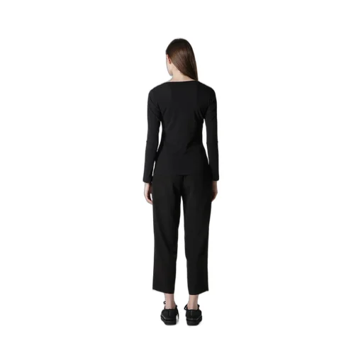 High Twisted Jersey Long Slv Round Neck T