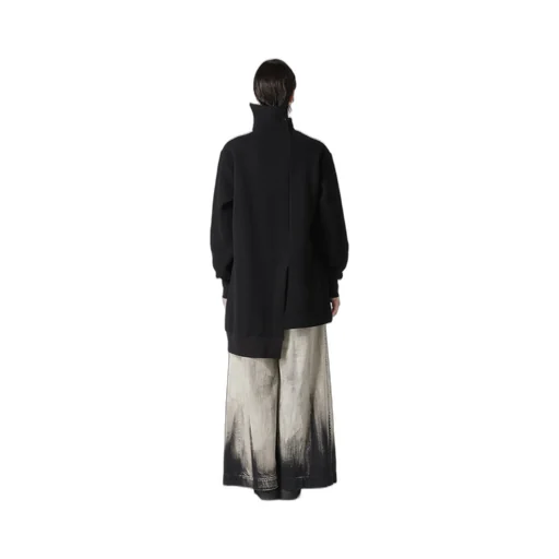 Liy/C Brushed French Terry Paneled High-Neck Pullover