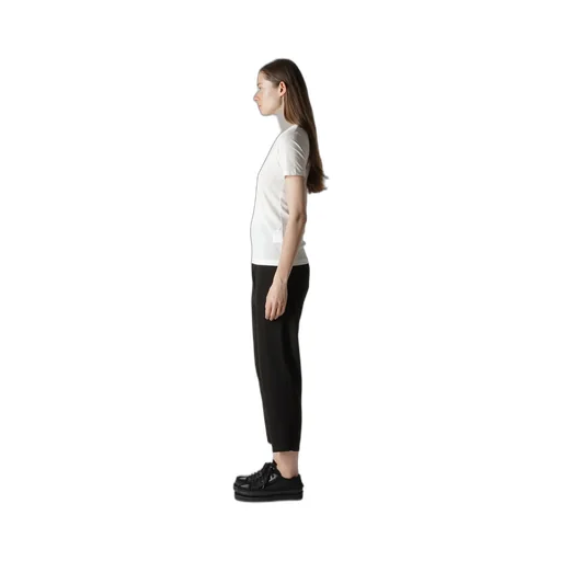 High Twisted Jersey Short Slv Round Neck T