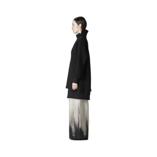 Liy/C Brushed French Terry Paneled High-Neck Pullover